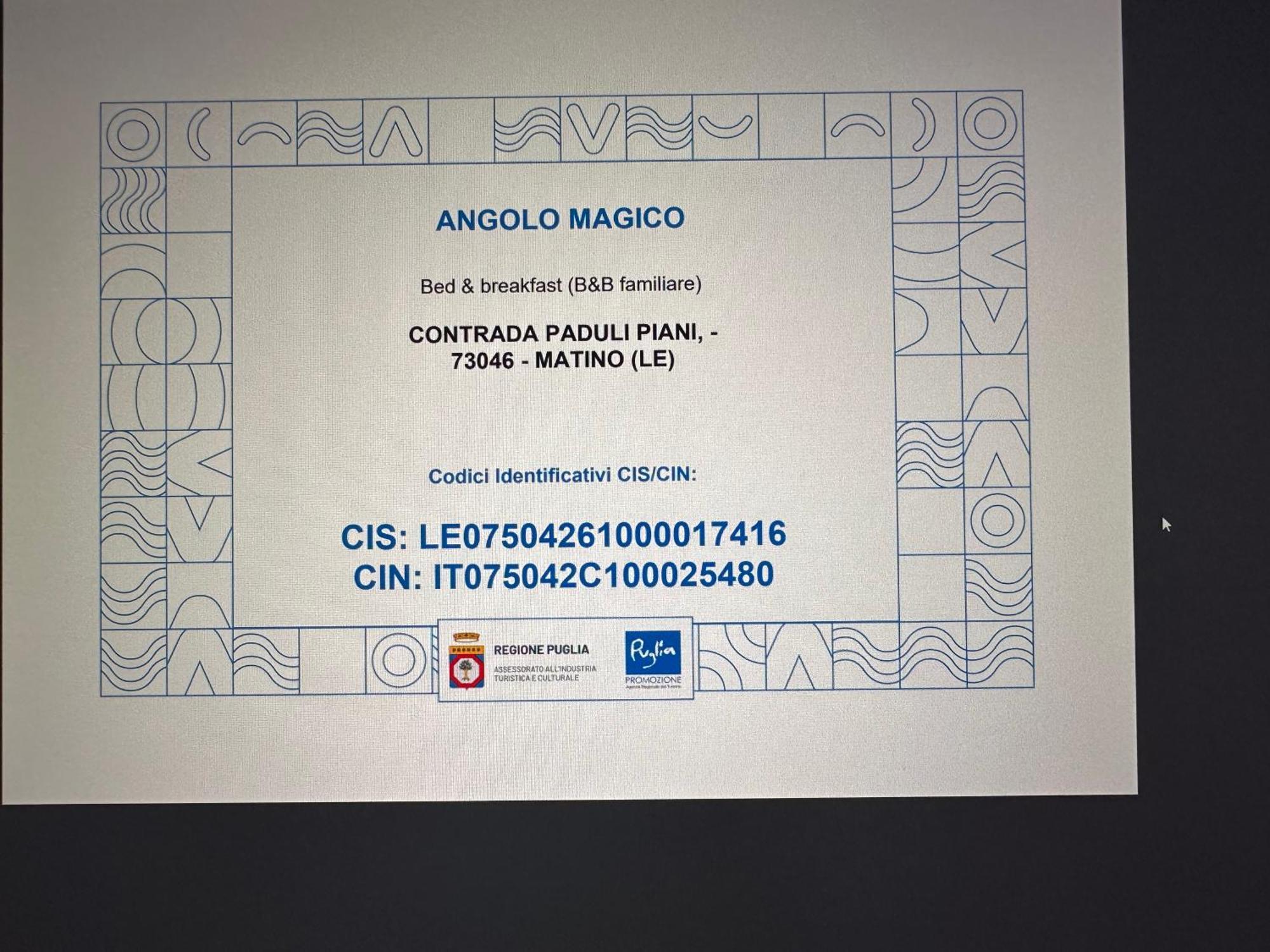 B&B Angolo Magico Parabita Luaran gambar